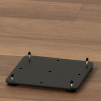 Suport metalic pentru hartia igienica cu polita pentru accesorii, 2 spatii de stocare hartie igienica, 72 cm, negru