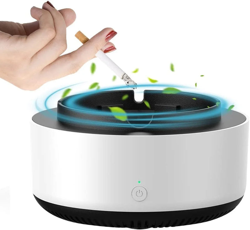 Scrumiera electrica inteligenta, cu aspiratie