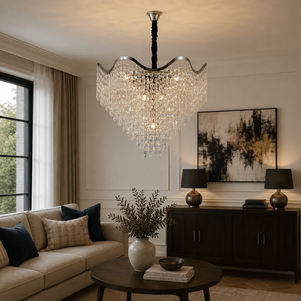 Candelabru Cristal Ambretta, 60W - AdeHouse — Finisaje și Iluminat Premium.