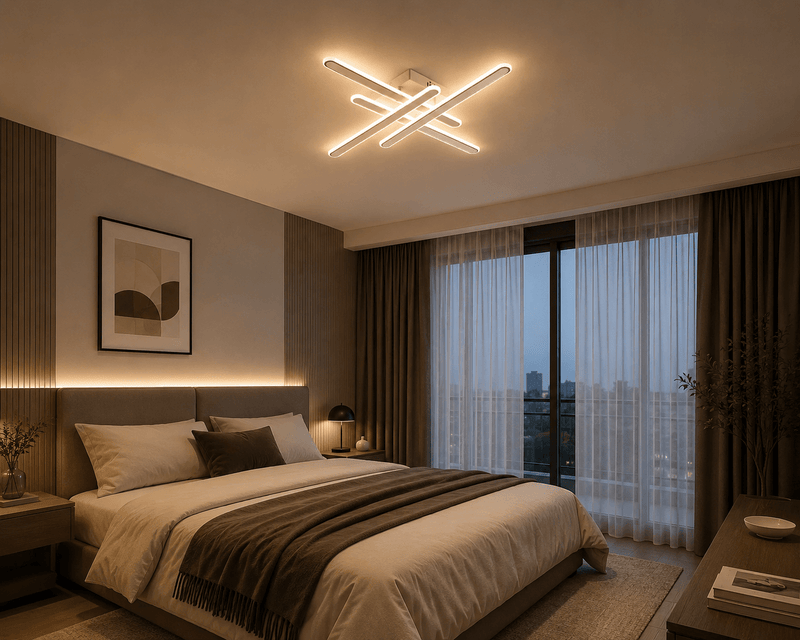 Lustră LED cu Telecomandă Celestia, 144W, Ø45 cm, Dimabilă