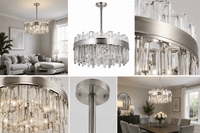 Candelabru Lorabel 140W, cu Telecomandă, Lumină Caldă/Neutră/Rece, Dimabil - AdeHouse — Finisaje și Iluminat Premium.
