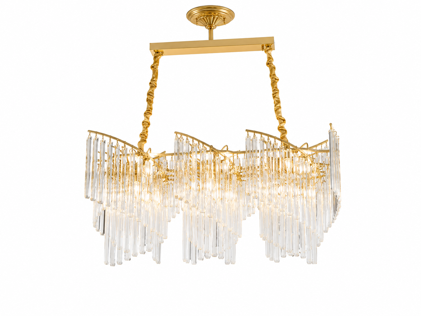 Candelabru Cristal Yalira 60W, Ø60 cm