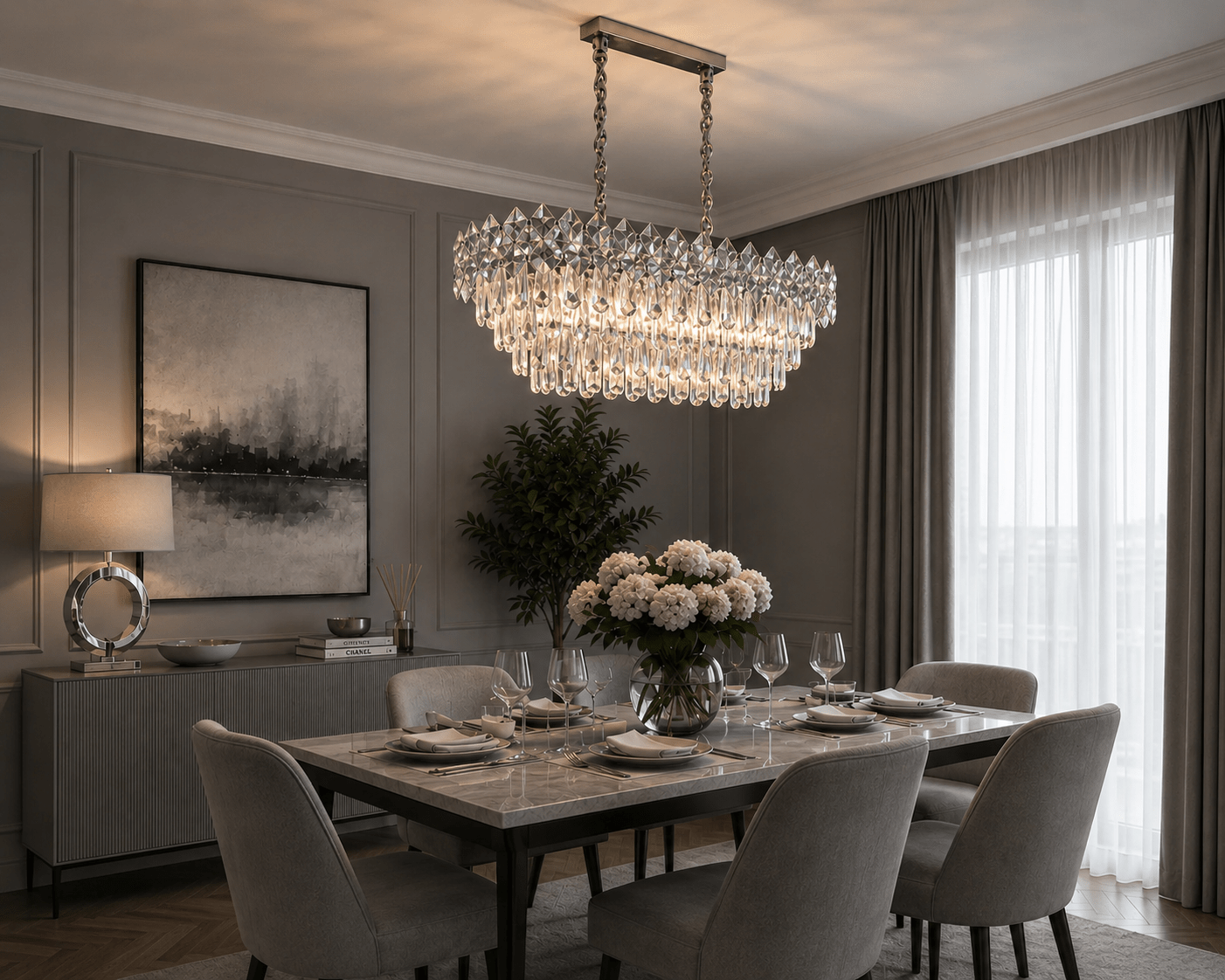 Candelabru Cristal Zeffirina, 60W - AdeHouse — Finisaje și Iluminat Premium.