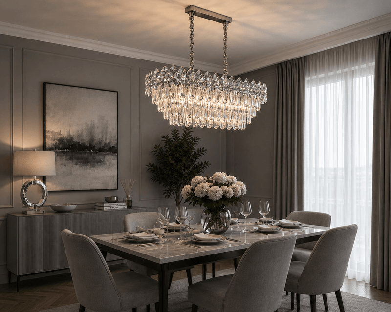 Candelabru Cristal Zeffirina, 80×30 cm, 60W