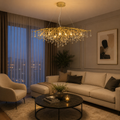Candelabru Cristal Jolanda, Auriu