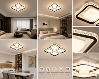 Lustră LED cu Telecomandă Valeriana, 2W, Lumină Caldă/Neutră/Rece - AdeHouse — Finisaje și Iluminat Premium.