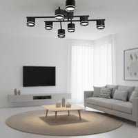 Lustră LED cu Telecomandă Rosanna, Lumină Caldă/Neutră/Rece - AdeHouse — Finisaje și Iluminat Premium.