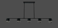 Pendul LED cu Telecomandă Corinna, Lumină Caldă/Neutră/Rece, Negru - AdeHouse — Finisaje și Iluminat Premium.