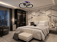 Lustră LED cu Telecomandă Ippolita, 60W, Ø40 cm, Lumină Caldă/Neutră/Rece - AdeHouse — Finisaje și Iluminat Premium.