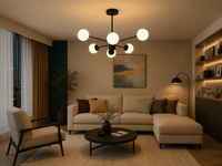 Pendul LED cu Telecomandă Giuditta, 48W, Lumină Caldă/Neutră/Rece, Negru/Alb - AdeHouse — Finisaje și Iluminat Premium.