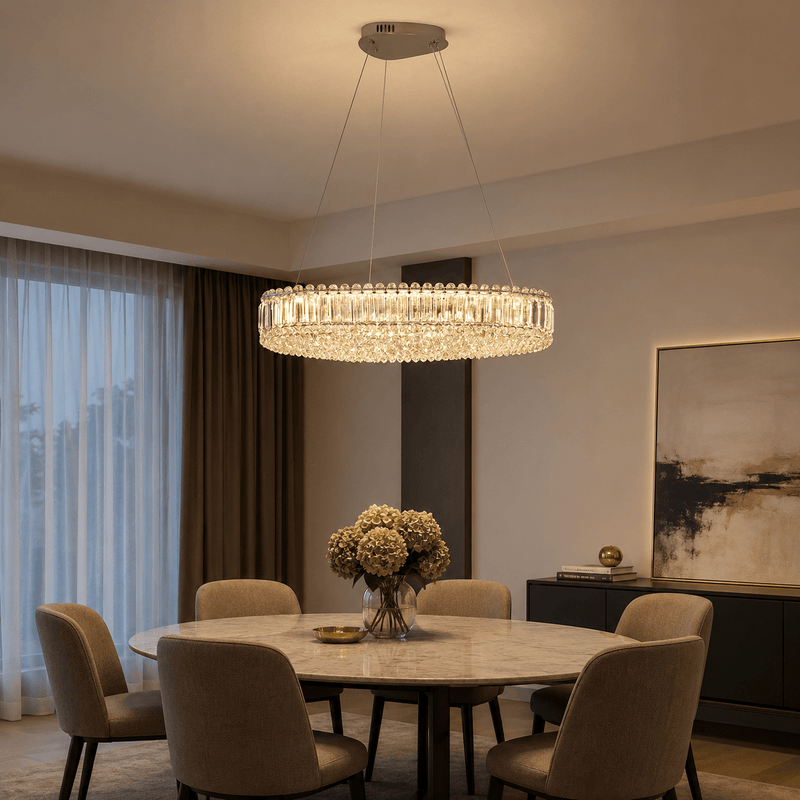 Candelabru Romilda, 65×40 cm, 96W, Crom