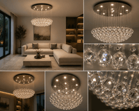 Candelabru Cristal Fiammetta, 45W - AdeHouse — Finisaje și Iluminat Premium.