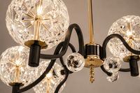 Candelabru Isolde 96W, Auriu/Negru - AdeHouse — Finisaje și Iluminat Premium.