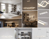 Pendul LED cu Telecomandă Fiorenza II 002W, Lumină Caldă/Neutră/Rece, Dimabil - AdeHouse — Finisaje și Iluminat Premium.