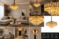 Candelabru Cristal Gaudiosa, 56W - AdeHouse — Finisaje și Iluminat Premium.