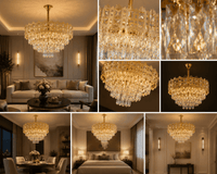 Candelabru Nazarena, 60W, Auriu - AdeHouse — Finisaje și Iluminat Premium.