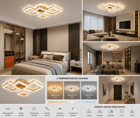 Lustră LED cu Telecomandă Oriana, 120W, Ø14 cm, Lumină Caldă/Neutră/Rece - AdeHouse — Finisaje și Iluminat Premium.