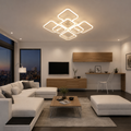 Lustră LED cu Telecomandă Katarina 144W, Lumină Caldă/Neutră/Rece, Dimabilă