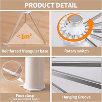 Uscator de rufe tip trepied, pliabil si compact, cu 16 brate rotative, pentru interior si exterior, 125cm