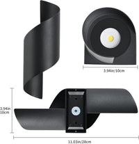 Aplică LED Exterior, Olimpia 3, 10W, IP54, Lumină Caldă, Negru - AdeHouse — Iluminat Modern la Preț Bun