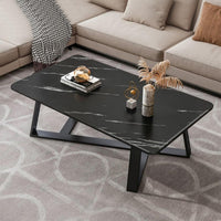 Masa cafea pentru living room, blat MDF, picioare metal in X, Dimensiuni 120x60x45 cm