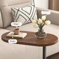 Masuta de cafea cu picior pentru pat/canapea, maro 43 x 28 x 60 cm