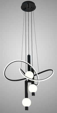 Pendul LED cu Telecomandă Isolina, Ø56 cm, Lumină Caldă/Neutră/Rece, Negru - AdeHouse — Finisaje și Iluminat Premium.