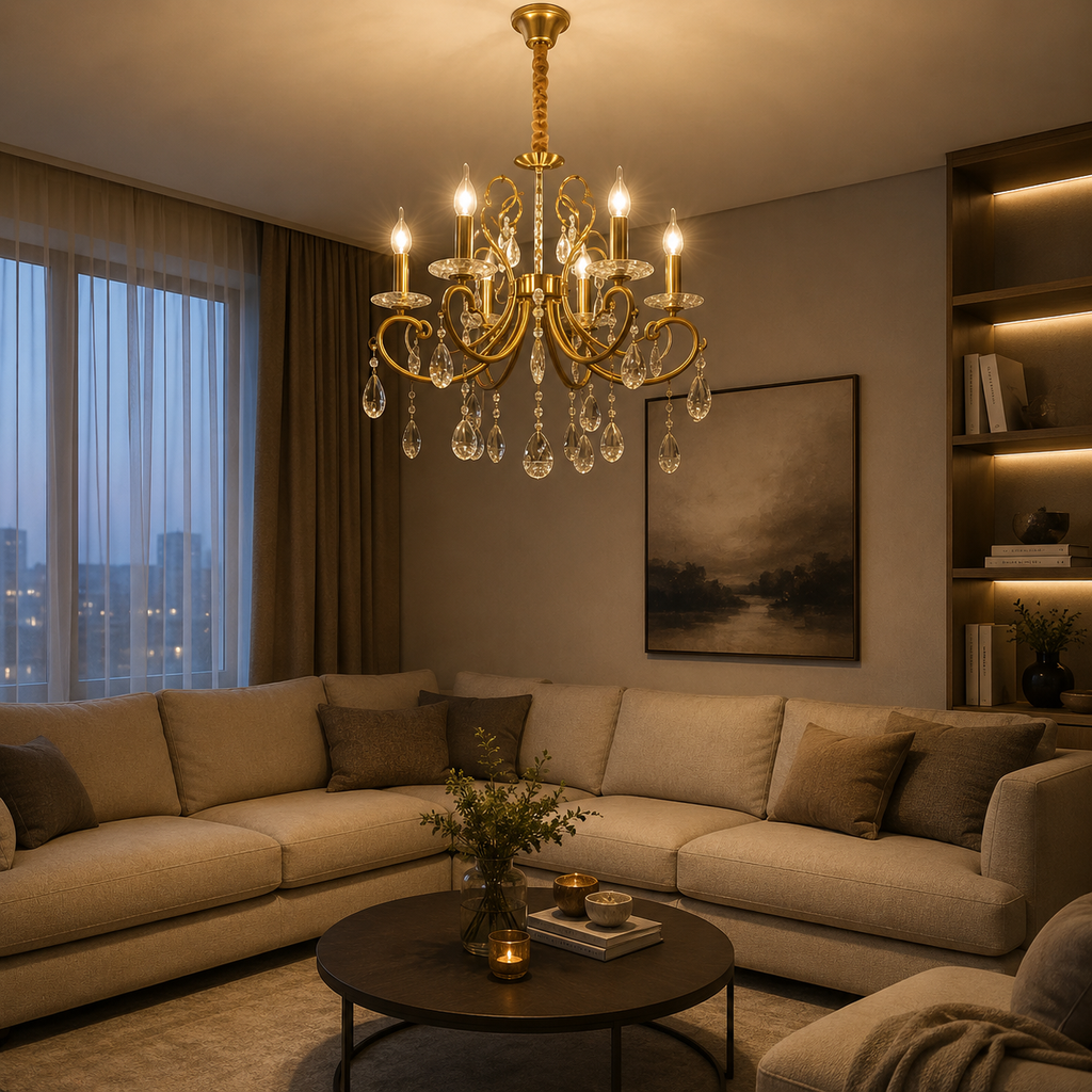 Candelabru Cristal Talvera, Design Elegant