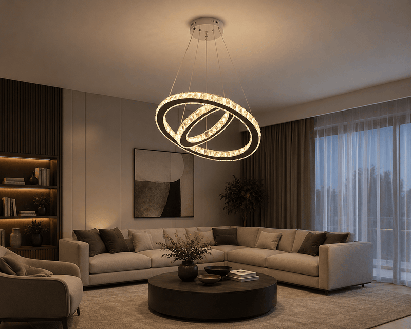 Candelabru Solvea 40W, Ø48 cm, cu Telecomandă, Dimabil