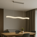 Pendul LED cu Telecomandă Paloma, 56W, cu Cristale, Lumină Caldă/Neutră/Rece - AdeHouse — Finisaje și Iluminat Premium.