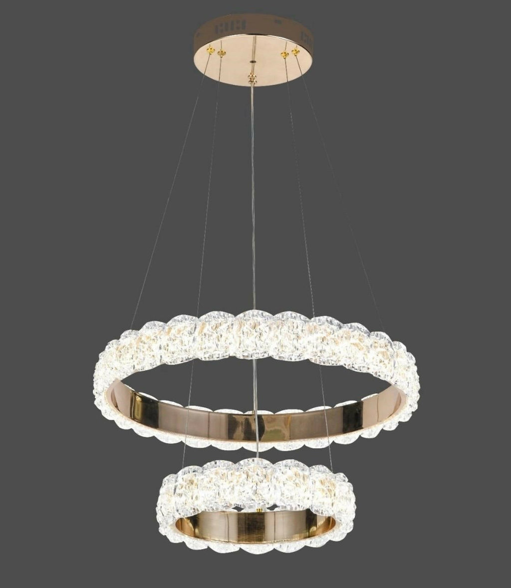 Pendul LED cu Telecomandă Hildegund 168W, Lumină Caldă/Neutră/Rece