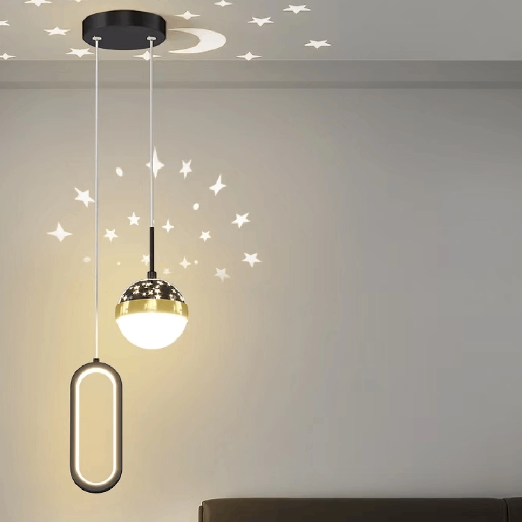 Pendul LED cu Telecomandă Celia, 42W, Lumină Caldă/Neutră/Rece - AdeHouse — Finisaje și Iluminat Premium.