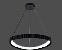Pendul LED cu Telecomandă Ghislaine 66W, Ø53 cm, Lumină Caldă/Neutră/Rece, Negru - AdeHouse — Finisaje și Iluminat Premium.