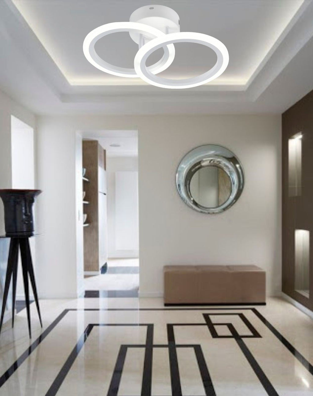 Lustră LED cu Telecomandă Prudenzia, 36W, Lumină Caldă/Neutră/Rece - AdeHouse — Finisaje și Iluminat Premium.