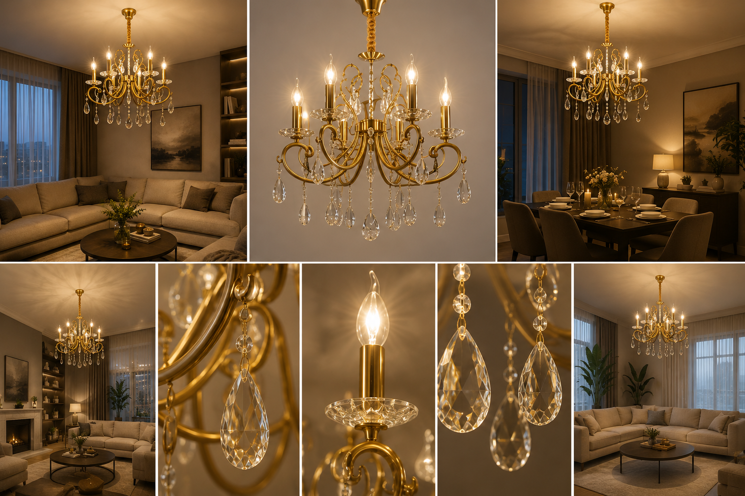 Candelabru Cristal Talvera, Design Elegant