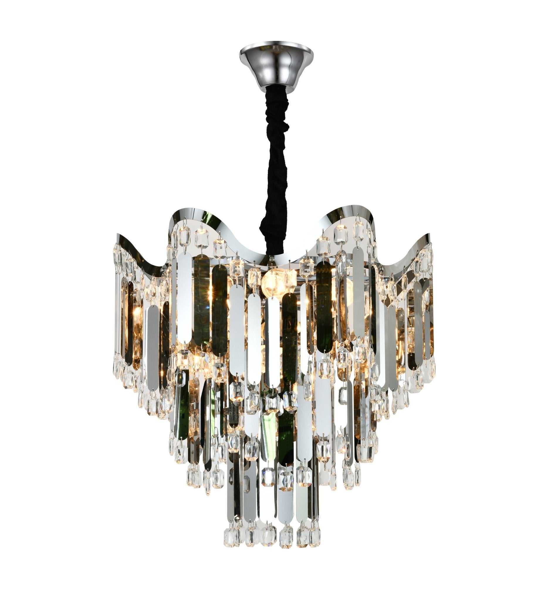 Candelabru Cristal Domitia, 60W, Crom - AdeHouse — Finisaje și Iluminat Premium.