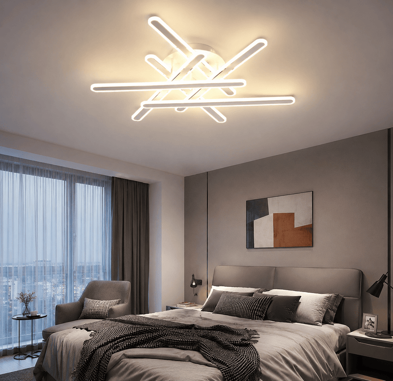 Lustră LED cu Telecomandă Gwendolina, Ø160 cm, Lumină Caldă/Neutră/Rece, Alb