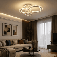 Lustră LED cu Telecomandă Zephyrine 134W, Lumină Caldă/Neutră/Rece, Dimabilă - AdeHouse — Finisaje și Iluminat Premium.