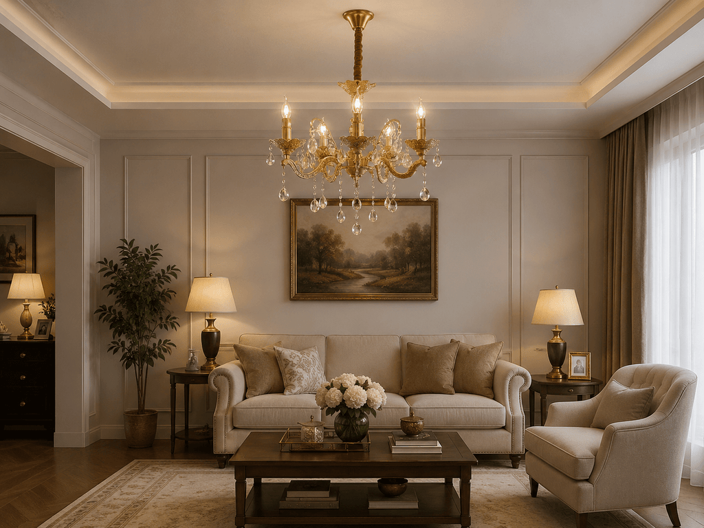 Candelabru Deodata, 60W, Auriu - AdeHouse — Finisaje și Iluminat Premium.