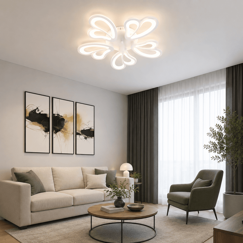 Lustră LED cu Telecomandă Ulyana 48W, Ø64 cm, Dimabilă