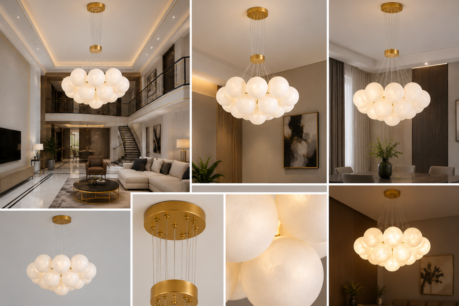 Pendul LED Thalira II, Ø50 cm