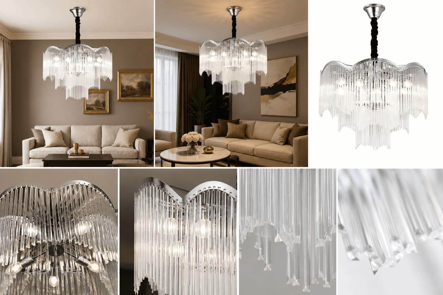 Candelabru Modestina, 60W, Crom - AdeHouse — Finisaje și Iluminat Premium.