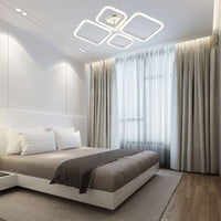 Lustră LED cu Telecomandă Hortensia, 72W, Lumină Caldă/Neutră/Rece, Negru - AdeHouse — Finisaje și Iluminat Premium.
