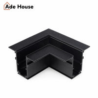 Conector 90° pentru Șină Magnetică Încastrată Rigips – Negru - AdeHouse — Iluminat Modern la Preț Bun