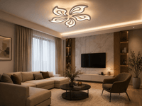 Lustră LED cu Telecomandă Nerida 150W, Ø69 cm, Lumină Caldă/Neutră/Rece, Dimabilă, Negru - AdeHouse — Finisaje și Iluminat Premium.