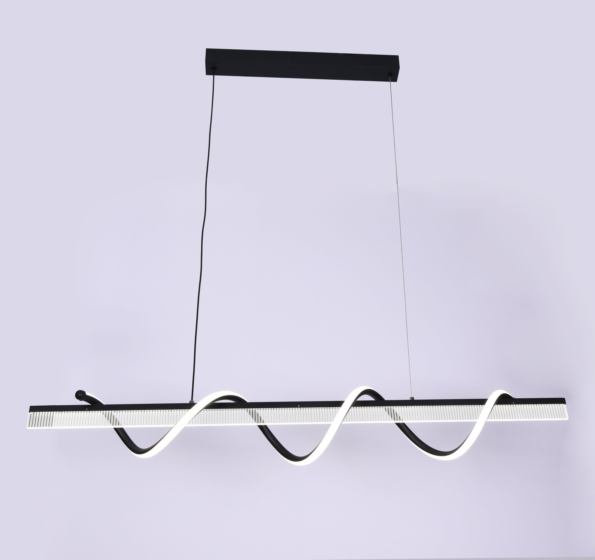Pendul LED cu Telecomandă Venera, 94W, Lumină Caldă/Neutră/Rece, Negru - AdeHouse — Finisaje și Iluminat Premium.