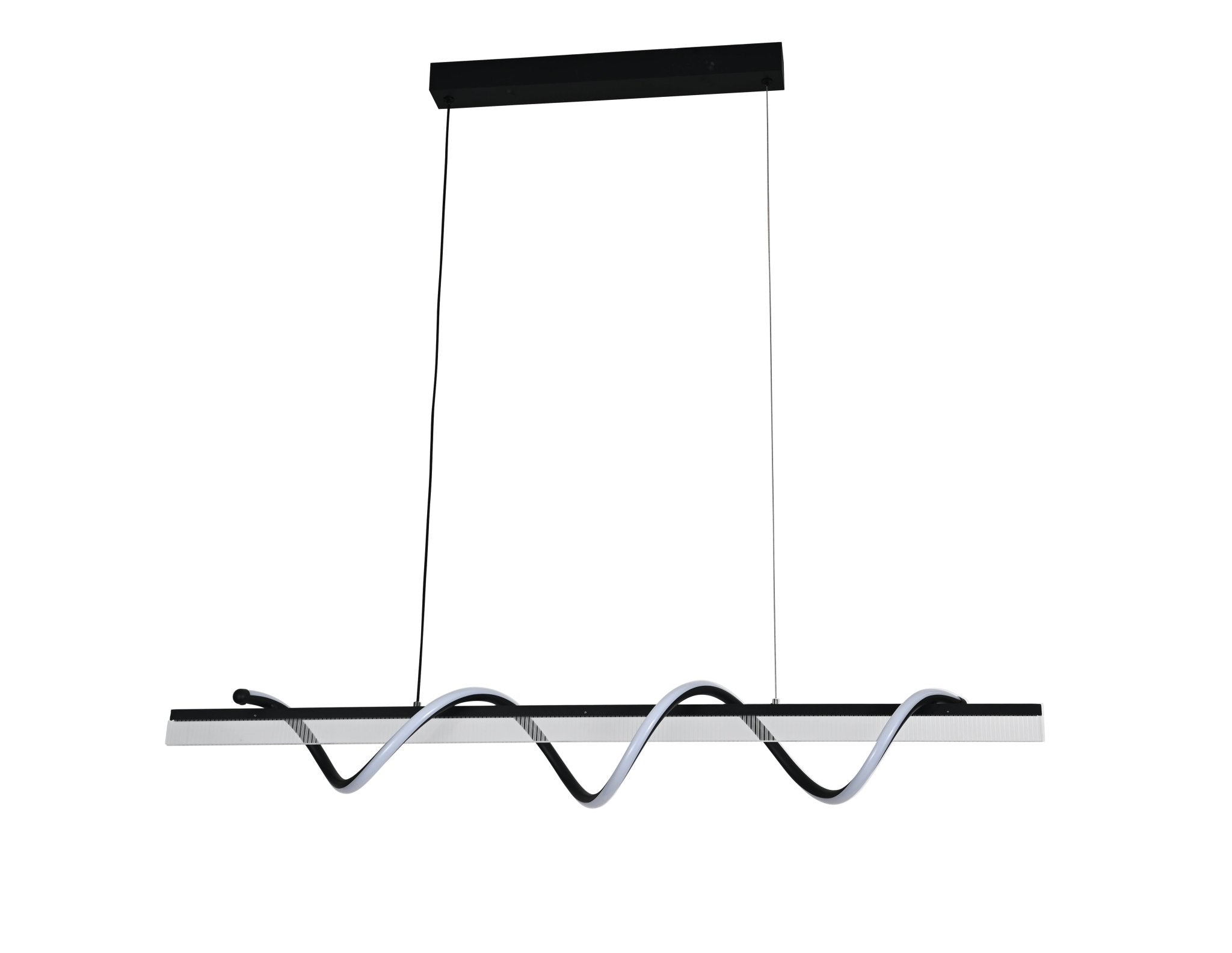 Pendul LED cu Telecomandă Venera, 94W, Lumină Caldă/Neutră/Rece, Negru - AdeHouse — Finisaje și Iluminat Premium.