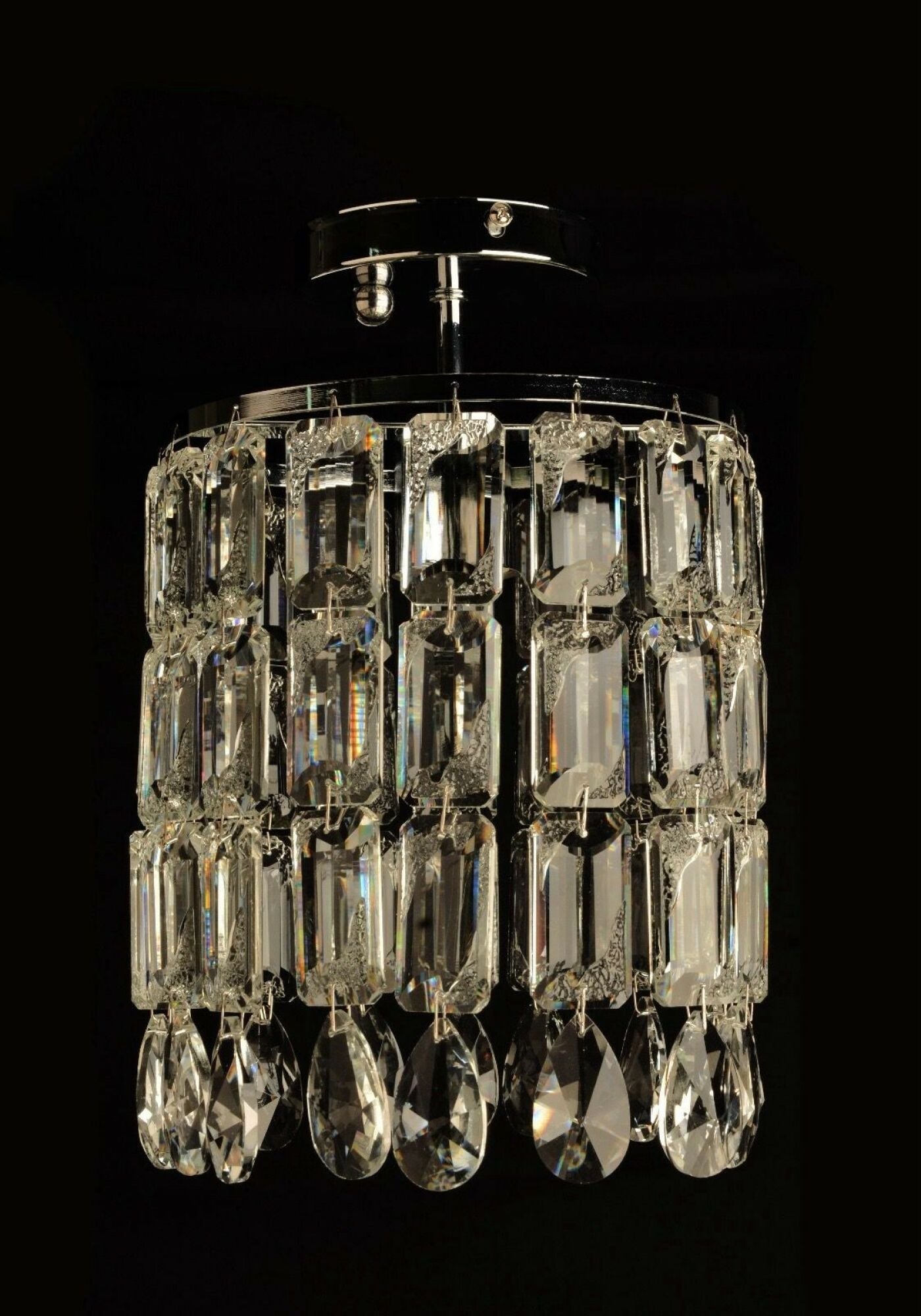 Pendul LED Nerissa II, cu Cristale