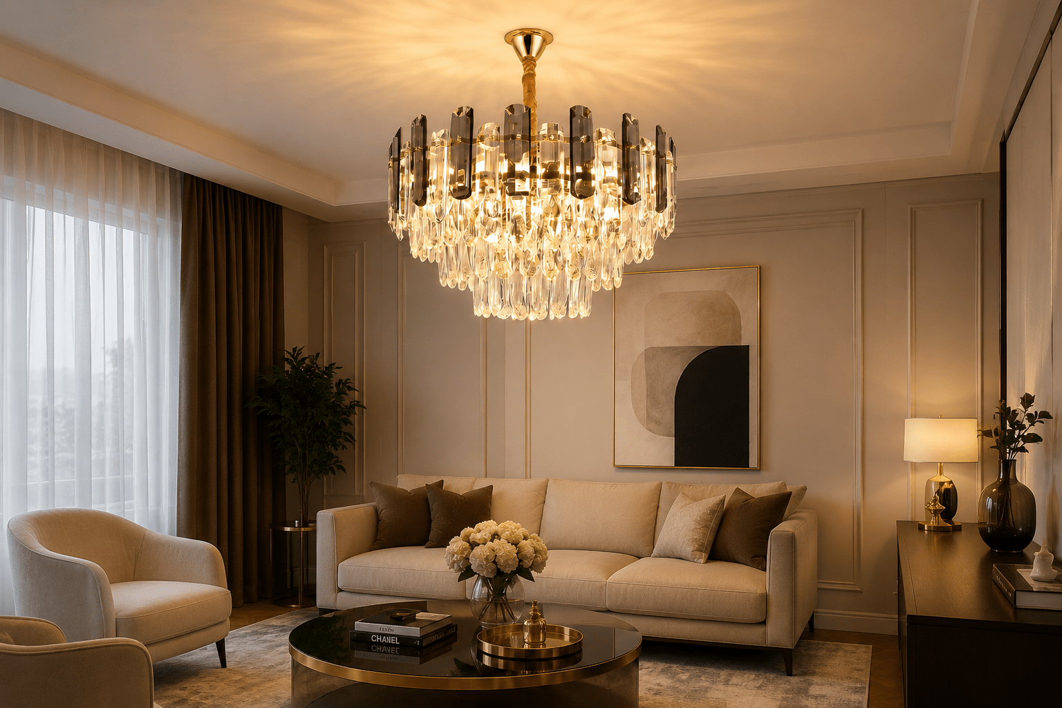Candelabru Cristal Ubertina, 60W - AdeHouse — Finisaje și Iluminat Premium.