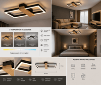 Lustră LED Petronella, Negru - AdeHouse — Finisaje și Iluminat Premium.